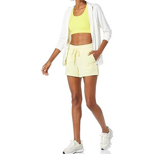 กางเกงขาสั้นกีฬาเอวกลางสำหรับผู้หญิง ผ้าสองชั้น แห้งเร็ว มีซับในในตัว เหมาะสำหรับการฝึกซ้อม - Product Image 3