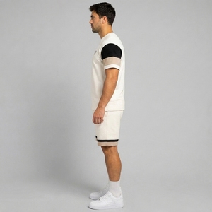 Ensemble court pour homme de qualité supérieure, ensemble court personnalisé pour homme, shorts imprimés, haut assorti, tissu respirant, construction légère, séchage rapide - Product Image 5