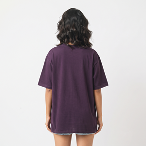 เสื้อยืดโอเวอร์ไซส์ผ้าฝ้ายคอวีทรงครอปสำหรับผู้หญิง สวมใส่สบาย ระบายอากาศได้ดี สไตล์สตรีทแฟชั่น - Product Image 6