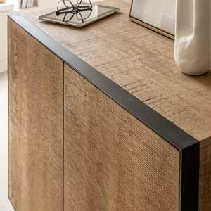 Aparador de 2 puertas Vandana Stellar Merino en madera de mango y metal - Product Image 6