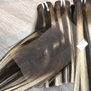 ชุดเปียโน1B ธรรมชาติพร้อมผมต่อผมยาวสั้นสีบลอนด์มัดผมมนุษย์เวียดนาม - Product Image 2