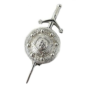 Mạ crôm thanh kiếm kilt pin với thiết kế lá chắn kilt Pin Chrome hoàn thành làm bằng vật liệu đồng thau - Product Image 1