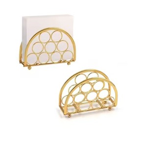 Modern Refined Metal Napkin Stand For Dining Table And <b>Kitchen</b> Elegant <b>Tissue</b> <b>Holder</b> For Home Office And Restaurant - Product Image 4
