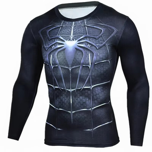 Wholesale High Quality Jiu Jitsu Rash Guard <b>Custom</b> Long Sleeve MMA <b>Compression</b> Rash Guard for Mens - Product Image 2