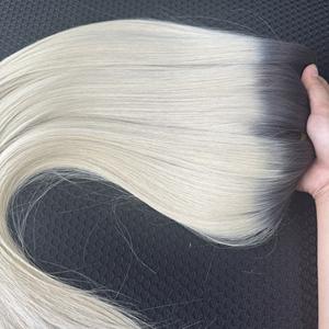 วิกผมคน100% บริสุทธิ์จากเวียดนามผมหยิกเป็นเส้นตรงสี60A แบบไล่เฉดสีธรรมชาติ - Product Image 2