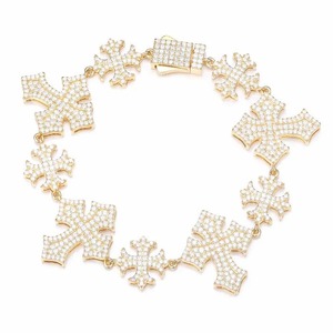 Pulsera de Plata con Incrustaciones de Moissanita, Estilo Hip Hop, Cadena Cubana, Regalo para Mujer, Disponible al Mejor Precio - Product Image 5