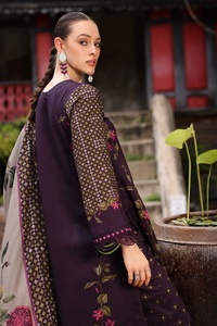 Famous designer ladies winterwear kameez shalwar <b>Linen</b> fabric pakistani style suits for women embroidered printed lenin - Product Image 5