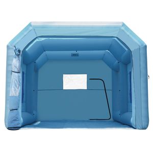 Cabina di Verniciatura Gonfiabile 21 X 13.5 X 9.8 ft con Potente Soffiatore da 1100W e Sistema di Illuminazione LED, Sistema di Filtraggio dell'Aria Incluso - Product Image 5