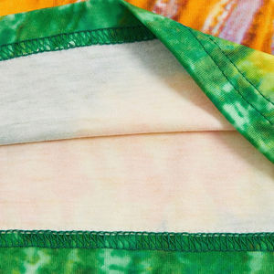 Camiseta de Manga Corta para Mujer, 100% Algodón, Tie Dye, Lavada, de Alta Calidad, Nueva Moda Ecológica, Estilo Urbano con Patrón 3D - Product Image 6