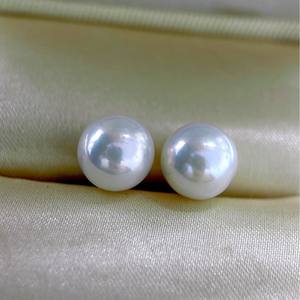 Boucles d'oreilles en argent 925 Seiko, perles noires naturelles à lumière forte, rondes de 9 à 10mm, sans défaut, boîte cadeau exquise avec certificat - Product Image 3