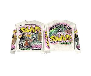 Camiseta Térmica de Manga Larga de Algodón Grueso con Estampado Gráfico Personalizado para Hombre, Talla Grande, Impresión DTG, Tejido Waffle - Product Image 3