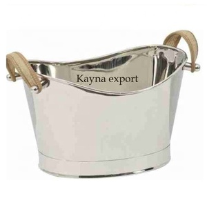 Customized Logo Stainless Steel Large Beverage Ice Bucket Handicraft <b>Metal</b> Casting Reindeer Design <b>Bowl</b> Style Champagne Ice - Product Image 6