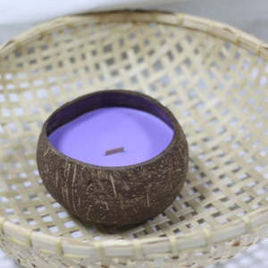 Lavender <b>Soy</b> <b>Wax</b> Aromatherapy Eco-Friendly Scented Candle Handmade Art Candle Yellow Light Color Home Decoration Bamboo Jar All - Product Image 5