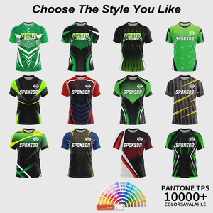 Maillot de jeu personnalisé pour équipe d'e-sport professionnelle, coupe-vent, respirant, écologique, 100% polyester, imprimé par sublimation - Product Image 4