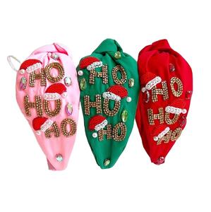 Banda de pelo femenina bordada con cuentas hecha a mano, aspecto elegante de moda de lujo hecho de diamantes de imitación - Product Image 1