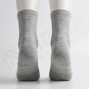 Gray Ankle <b>Socks</b> Breathable Knitted Cotton Polyester Spandex <b>Running</b> Sports <b>Socks</b> for Adults Summer Thin Solid Style - Product Image 2