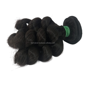 Vente en gros d'extensions de cheveux humains Remy indonésiens purs 100% Double trame en style vague profonde lâche naturel sans pertes - Product Image 2