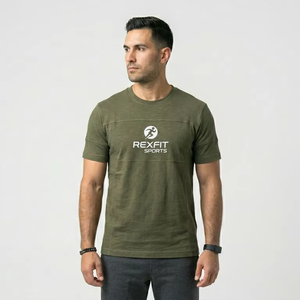 Camisetas de Hombre con Estampado Tie Dye, Hombros Caídos, Poliéster/Algodón, Secado Rápido, Transpirables, Casuales, Precio al por Mayor - Product Image 1