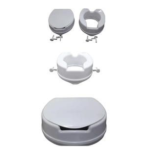 Asiento elevador para inodoro con tapa - 4 y 6 pulgadas - Product Image 1