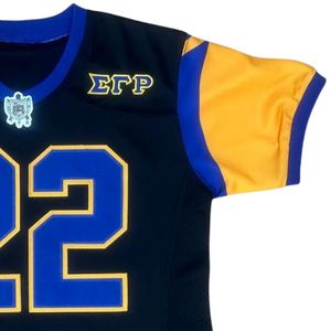เสื้อฟุตบอลซิกมาแกมมาโรสีดำ 22 พูดเดิล พรีเมียม บลูโกลด์ เกรก อาร์แพร์เลอร์ สำหรับผู้หญิง - Product Image 4