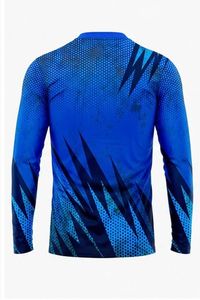 Camiseta de Manga Larga para Hombre, Protección UV, Color Azul Degradado, Camiseta Deportiva de Manga Larga para Natación - Product Image 2