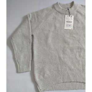 เสื้อสเวตเตอร์คอตั้งลำลองแขนยาวสำหรับผู้หญิงผ้าคอตตอน100% แบรนด์เสื้อผ้าถักทรงสูงสำหรับฤดูใบไม้ร่วงผลิตในบังคลาเทศ - Product Image 2