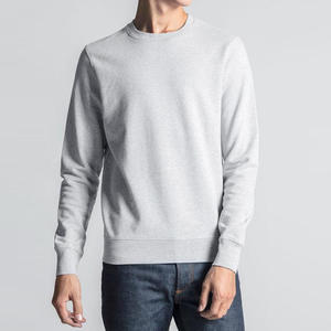 Sweat-shirt en molleton à col rond et manches longues pour homme, couleur bordeaux foncé, logo personnalisé, OEM ODM, vêtements en gros - Product Image 6