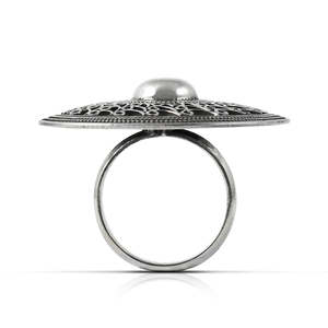 Bohemian Style Tribal Oxidized Silver <b>Ring</b> <b>Crafted</b> From 925 Sterling Silver Antique Design Direct Wholesale Supplier For Wedding - Product Image 2
