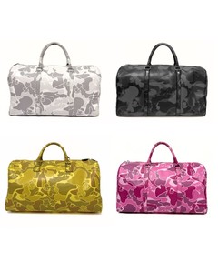 Sac de voyage en cuir de luxe, design floral multicolore, classique, week-end, intérieur spacieux, fermeture éclair, durable - Product Image 1