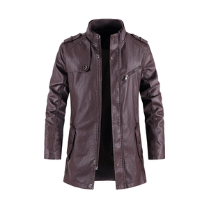 Chaquetas de Motocicleta de Piel de Becerro para Hombre, Invierno, Gruesas, con Cierre, Transpirables, Resistentes al Viento, Tallas Grandes, Estilo Casual Elegante y Deportivo - Product Image 5