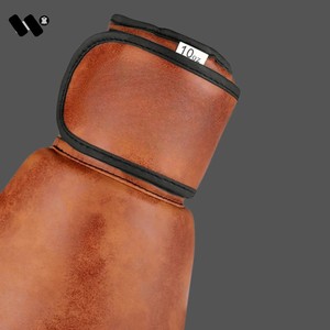 Gants de boxe professionnels en cuir de vachette avec logo personnalisé pour MMA, sacs de frappe et gants de Muay Thai - Équipement d'arts martiaux - Product Image 6