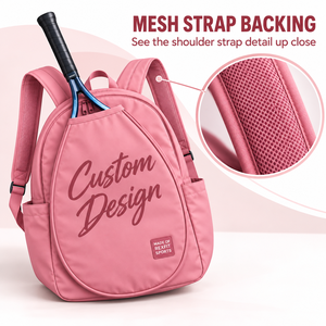 Mochila Personalizada para Raqueta de Squash, Bolsa Deportiva con Bolsillo Abierto para Raqueta, Correas Ajustables y Cierre Doble con Cremallera - Product Image 4
