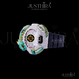 Reloj de Pulsera Ecológico Clásico con Diamante Moissanite, de Acero Inoxidable, Estilo Casual de Negocios para Hombre, Disponible para la Venta - Product Image 4