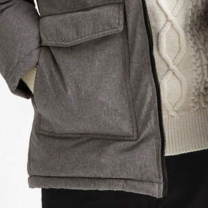 Veste parka longue en toile pour homme, hiver, à capuche, chaude, coupe-vent, épaisse, décontractée, respirante, vêtements d'extérieur - Product Image 2