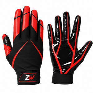 Guantes Duraderos para Linieros de Fútbol Americano, con Agarre Acolchado, Correa de Muñeca Ajustable, Agarre Firme para Todas las Temporadas - Product Image 1