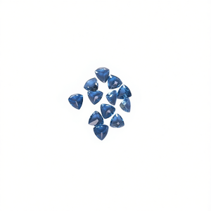 Topacio Azul Suizo Natural de 5 mm, Corte Trillón, Facetado, Gema Suelta para la Elaboración de Joyería Fina - Product Image 2