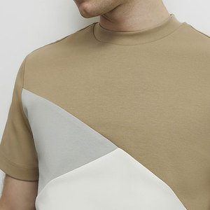 T-shirt pour homme en toile de soie/coton respirant à séchage rapide, coupe classique, design personnalisé OEM/ODM, vente en gros pour l'été - Product Image 5