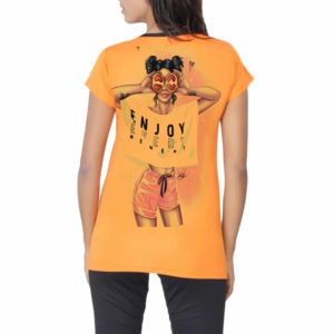 T-shirt Femme Tendance à Prix Bas 100% Coton Taille Adulte Coupe Slim T-shirts Décontractés pour Femmes Style Streetwear Impression Service OEM - Product Image 4