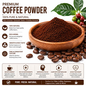 กาแฟผงพรีเมียม อควา วิริกชา |   กาแฟบดธรรมชาติ 100% |   กลิ่นหอมเข้มข้นและรสชาติกลมกล่อม |   ผู้จัดจำหน่ายกาแฟขายส่งจำนวนมาก - Product Image 4