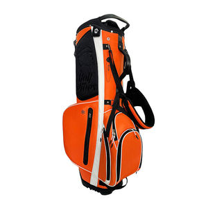 Bolsa de Golf de Piel Sintética Naranja OEM con Impresión de Logotipo Personalizado para Hombre y Mujer - Product Image 4