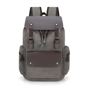 Fashionable Heavy Duty Canvas <b>School</b> Backpack with Secure Buckle Straps and Multi Pocket Storage for Daily Use <b>school</b> bag - Product Image 2