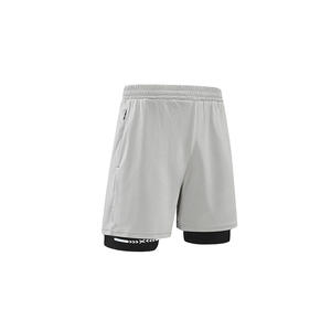 Men's Plus Size Double <b>Layer</b> Mesh Knitted Drawstring Casual Training Shorts Quick Dry Summer Fitness Gym Workout <b>Mid</b> Hot Canvas - Product Image 4