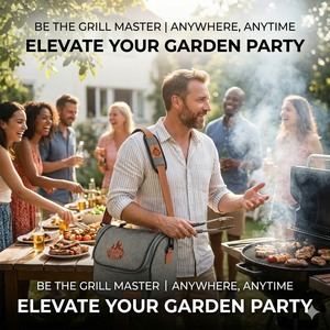 Wildfire BBQ Insulated Cooler Bag Portable Thermal Shield Lunch Organizer with Shoulder Strap for Outdoor Picnic Camping Travel - Product Image 3