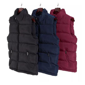 Gilet matelassé personnalisé OEM pour homme – Veste d'hiver sans manches de haute qualité, chaude, coupe-vent, matelassée, pour homme, chauffe-corps, vente en gros - Product Image 6