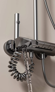 Ensemble de douche multifonction luxueux, chauffe-eau sans réservoir le <span class=keywords><strong>plus</strong></span> compact, élégant chauffe-eau électrique, nom des pièces - Product Image 2