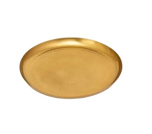 Plateau rectangulaire en métal simple en acier inoxydable avec technologie miroir pour le stockage des bijoux et la décoration des assiettes - Product Image 1