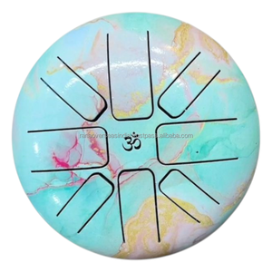Tambor de Lengüetas Redondas de Acero Inoxidable con Acabado Esmaltado Pastel, con Mazos de Goma para Meditación, Yoga, Relajación, Sanación Sonora, Arte, Coleccionismo y Regalo - Product Image 6