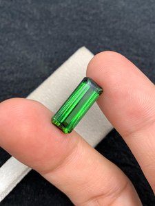 Turmalina verde natural, piedra preciosa suelta, cristal facetado para la fabricación de joyas, anillo, colgante, collar, cristal - Product Image 2
