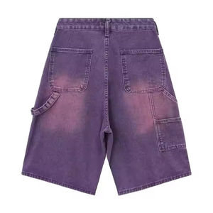 Pantalones Cortos de Mezclilla para Hombre, Lavados, Casuales, Holgados, con Bordado Personalizado, Estampado, Estilo Baggy - Product Image 5