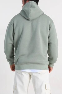 Men's Solid Color Hooded Sweatshirt Cotton Fleece Casual Pullover With Front Pocket Regular Fit Autumn Wear - Product Image 4